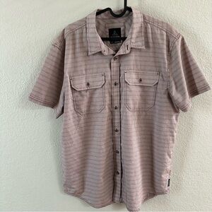 prAna Short Sleeve Button Down Shirt – Size L